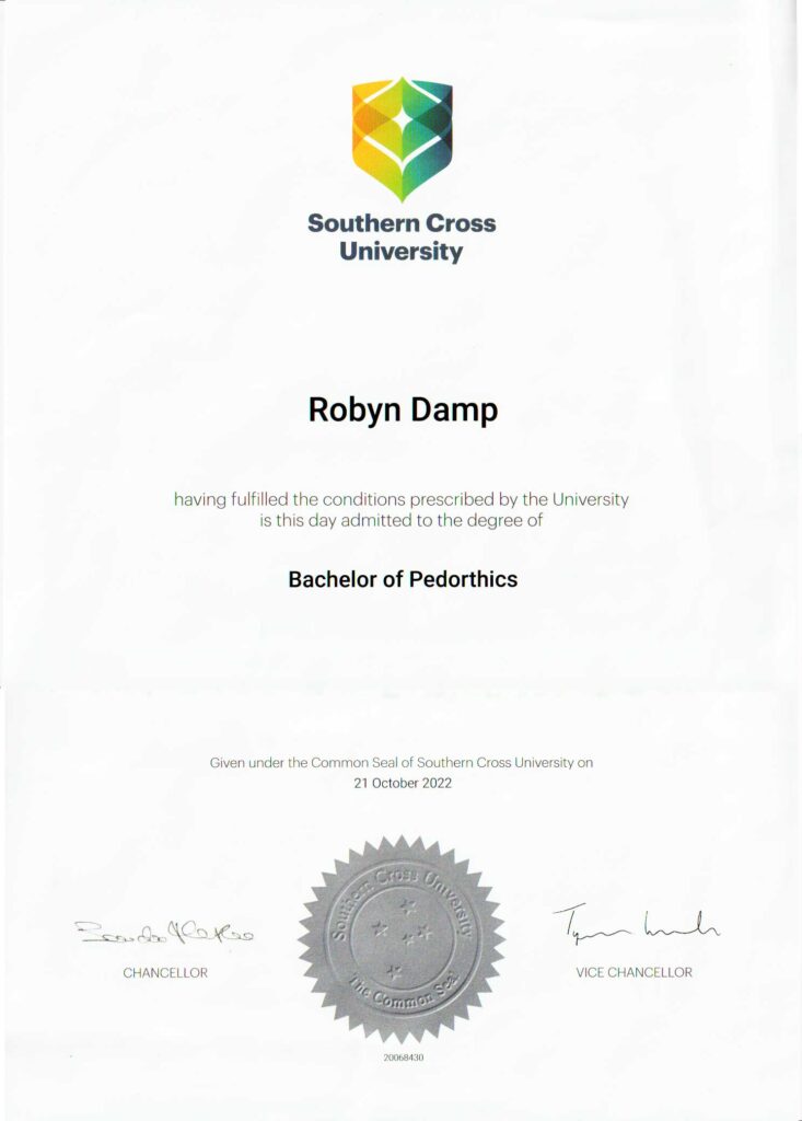 Bachelor of Pedorthics